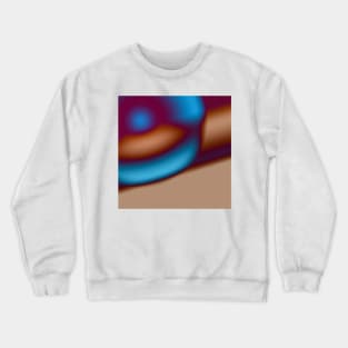 GREEN ORANGE BROWN BLUE TEXTURE ART Crewneck Sweatshirt